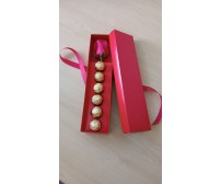 ROSA UNIDADE EM CAIXA LUXO COM FERRERO ROCHER