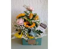 CESTA DE FLORES E CHOCOLATE - entregamos em toda BH